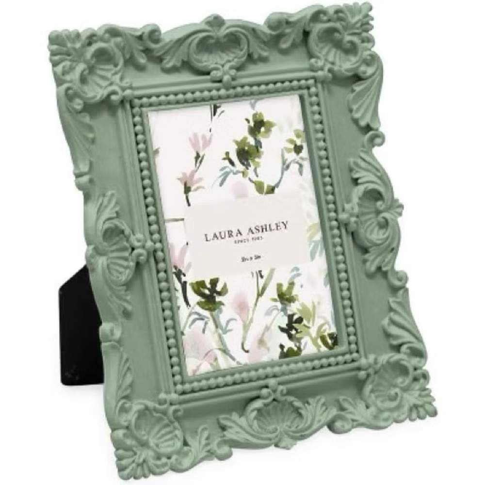 Laura Ashley 4x6 Sage Green Ornate Picture Frame – Brand New